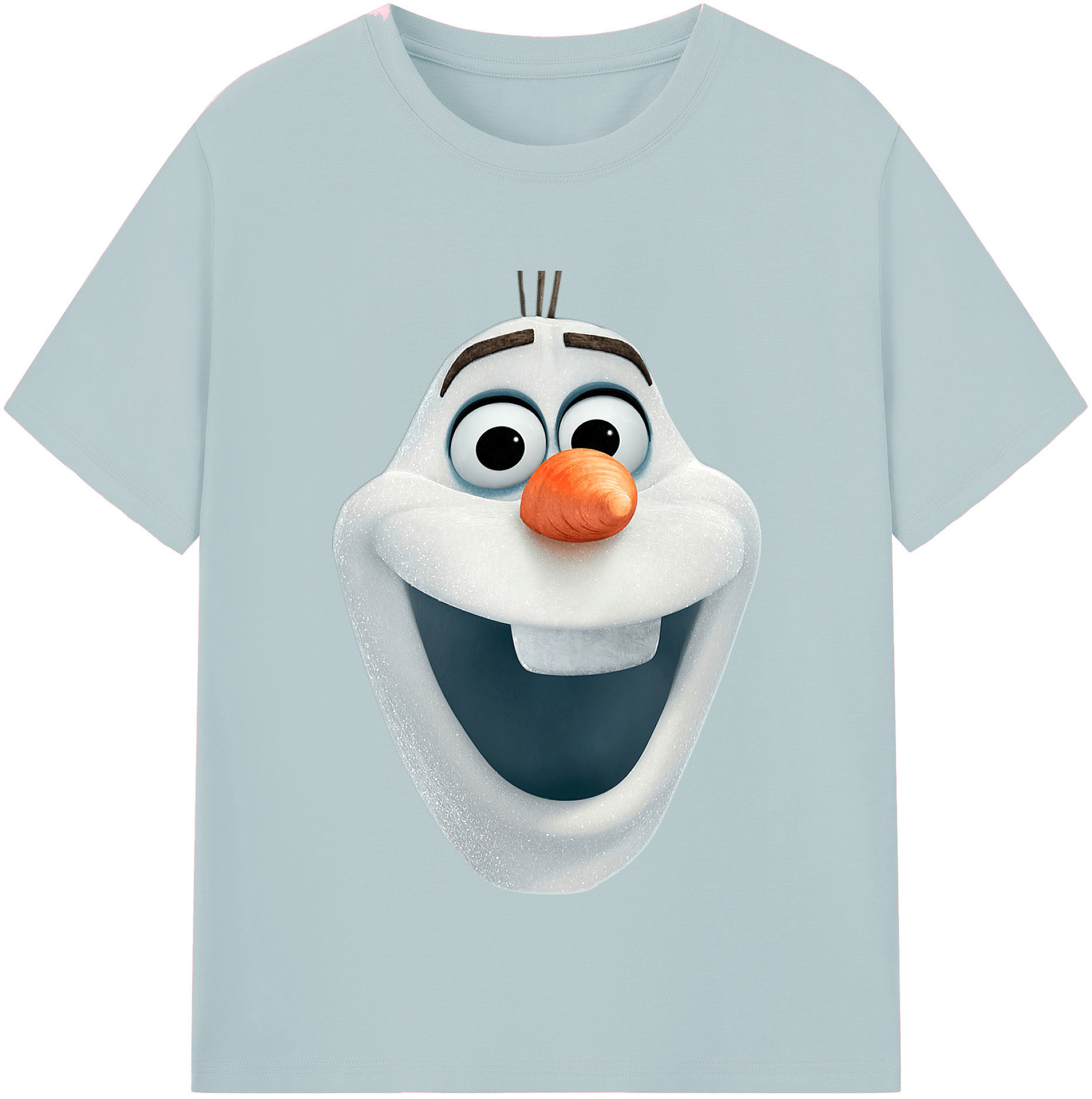 （画像用） アナと雪の女王 アンナ エルサ Frozen Anna Elsa 綿100％半袖Tシャツ（フロントプリント）